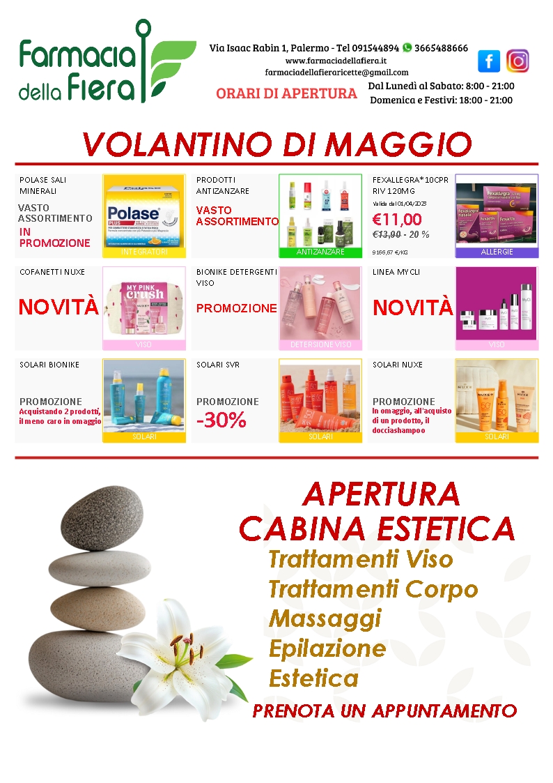 Foto LE OFFERTE DI MAGGIO